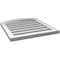 Ekena Millwork Arch Top Surface Mount PVC Gable Vent: Non-Functional, w/2"W x 1-1/2"P Brickmould Frame, 22"W x 22"H GVPAR22X2202SN - alternate 2